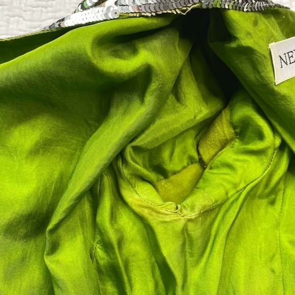 Vintage Neil Bieff Citrus Sequin Mini Dress Size 4 - Picture 9 of 10
